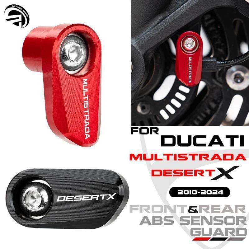 Ducati Multistrada 950 1100 1200 1260 V4 V2 Front and Rear Wheel ABS Sensor Protection