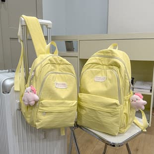 New Student Backpack for College, Middle School, Japanese Style Simple and Fresh Campus Laptop Backpack, Large Capacity Casual Backpack
