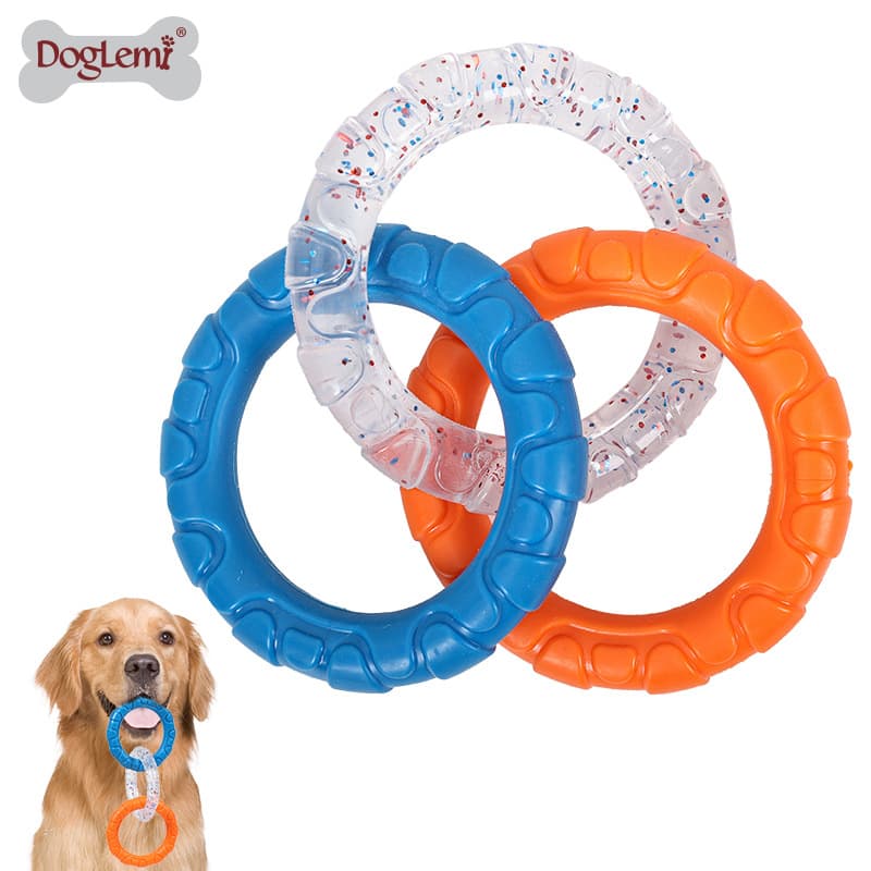 Dog Toy Durable Chew Toy for Small Dogs, Dopamine 8-Figure Ring Set, Pet Supplies, Teething Dog Toy