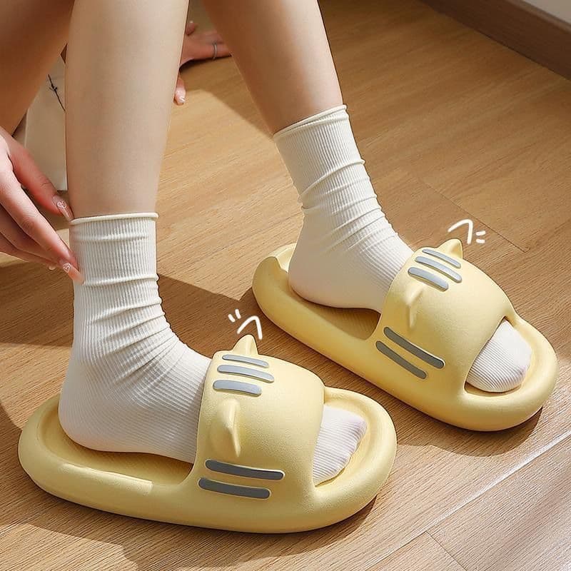 ✅ New marshmallow-feel slippers women's summer anti-odor indoor home anti-slip household use