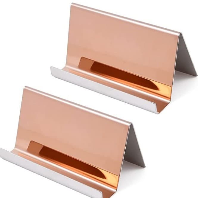 Cross-border hot selling 304 stainless steel business card holder color business card holder ready for dropshipping