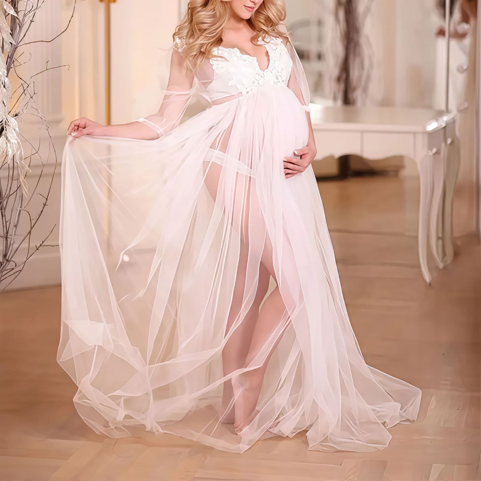 Cross-border wish Amazon photo studio maternity photography Maternity photography dress mommy photo art maternity wear