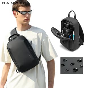 BANGE New Premium Men's Chest Bag Sling Bag Casual Large Capacity Crossbody Sling Bag
