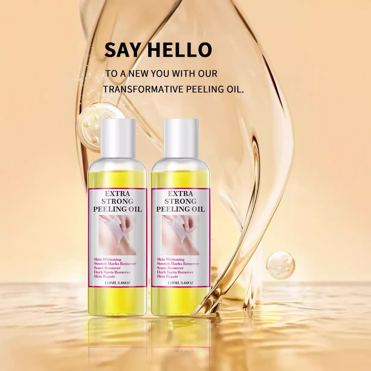 Cross-border Exclusive Yellow Peeling Oil - Elbow, knee, and finger exfoliating oil, peeling oil for shedding skin.