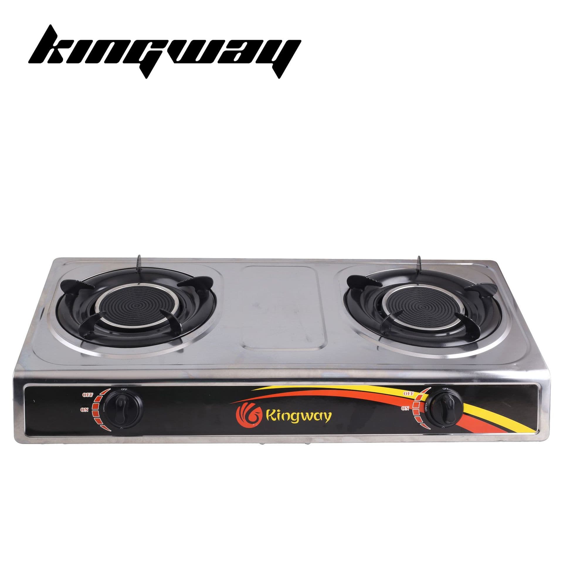 Kingway Manufacturer Sells Stainless Steel Gas Stove, Export Infrared Gas Stove, Household Energy-Saving Portable Double Burner
