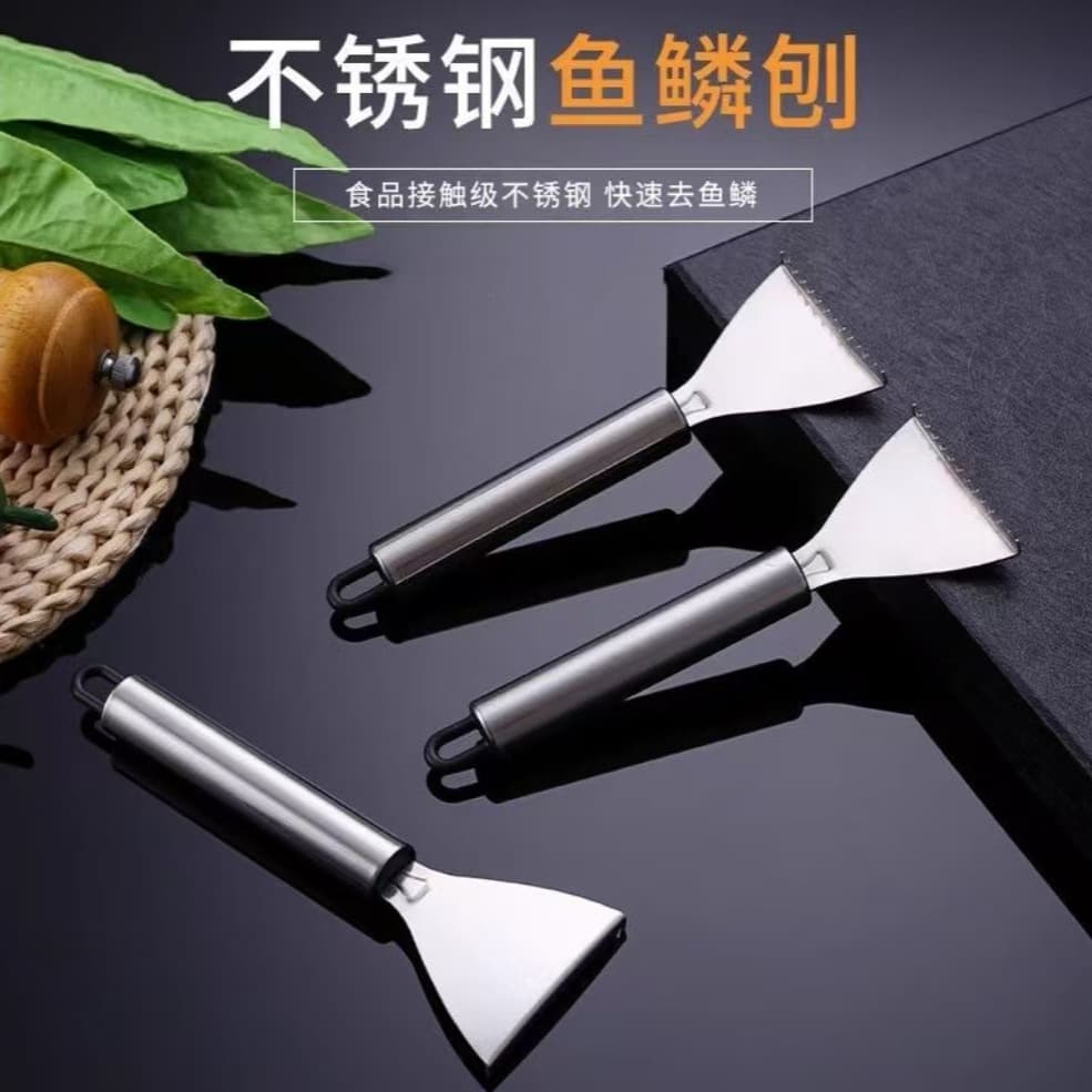 Stainless Steel Fish Scale Scraper Tool, Manual Fish Scaler, Kitchen Fish Scale Remover, Sharp Small Tool
