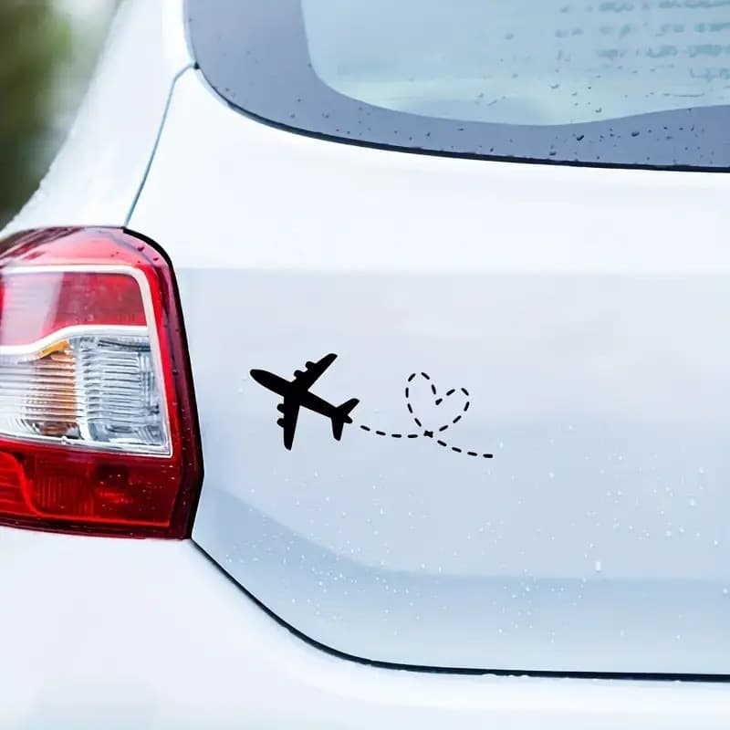 Car stickers, foreign trade, cross-border AliExpress, love-themed airplanes, Amazon hot-selling popular motorcycles, personalized creations