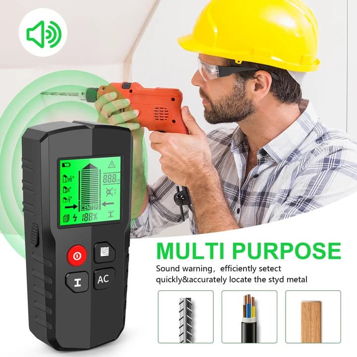 Amazon New 5-in-1 Wall Scanner Stud Finder Metal Detector Cross-border