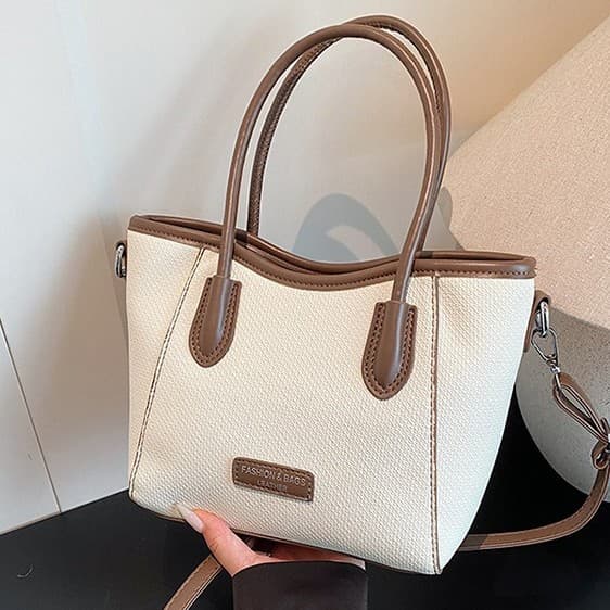 Women's 2026 New Style PU Shoulder Underarm Large Bag, Commuter Tote with Zipper, Large Capacity, Simple and Versatile Handbag
