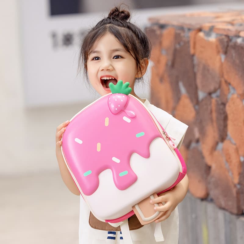 New Cute Trendy Children's Double Shoulder Backpack, Cute Kindergarten Backpack, Baby Girl Boy Lightweight Dessert Bag