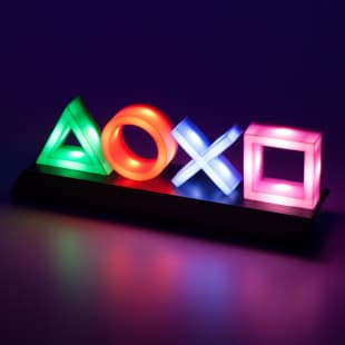 Ambient XO Lamp, Game Icon Light, Scene Ambience Decorative Desk Lamp for Gaming Room, Symbol Light with Sound Effects Icon