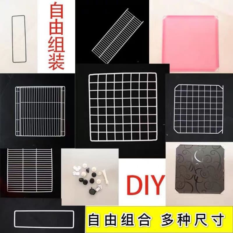 DIY Cat Cage Single Panel for Sale, Free Combination and Assembly Pet Fence Resin Magic Pieces, Cat/Dog Cage Iron Crown Construction