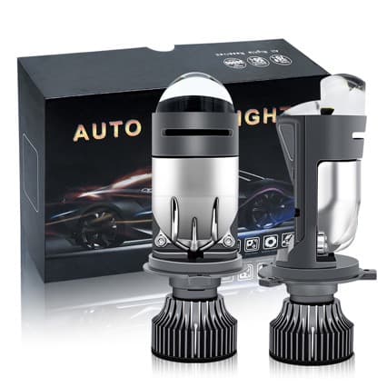 M01K Laser Projector Lens H4 Bi-LED Car Headlight 6000K High Power Motorcycle Headlamp