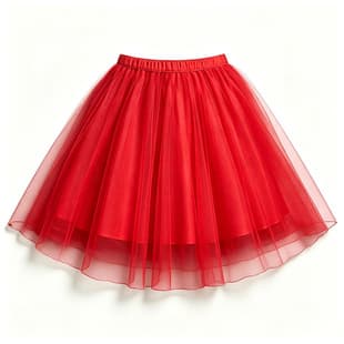 European and American Style Cross-Border Four-Layer Tulle Skirt Tutu Skirt Half Skirt Elastic Waistband Birthday Party Children's Day Puffy Skirt