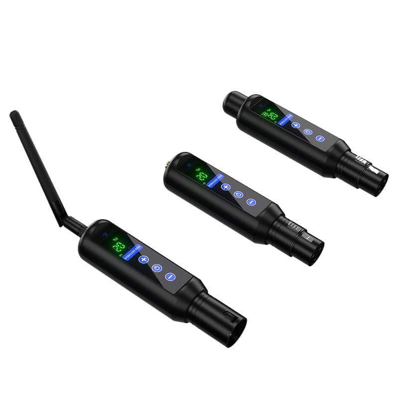 Wireless Transmitter and Receiver Set, Plug and Play, Long Range DMX512 Console Direct Control Receiver Transmitter
