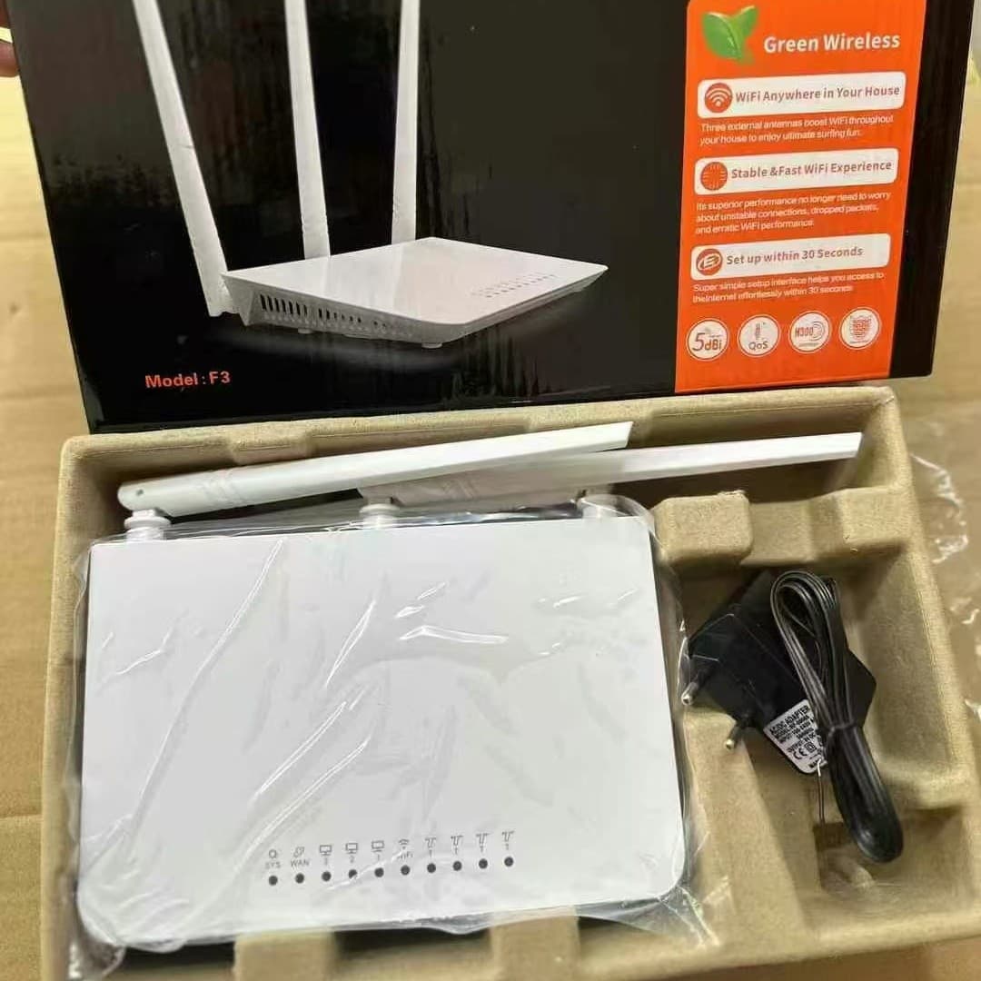 English version router Tenda F3 three-antenna router fiber optic home multi-language universal broadband 300M