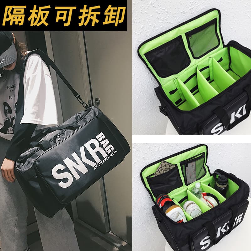 Snkr Multi-functional Sports Shoe Storage Travel Bag Large Capacity Fitness Basketball Bag Durable Water-resistant Material