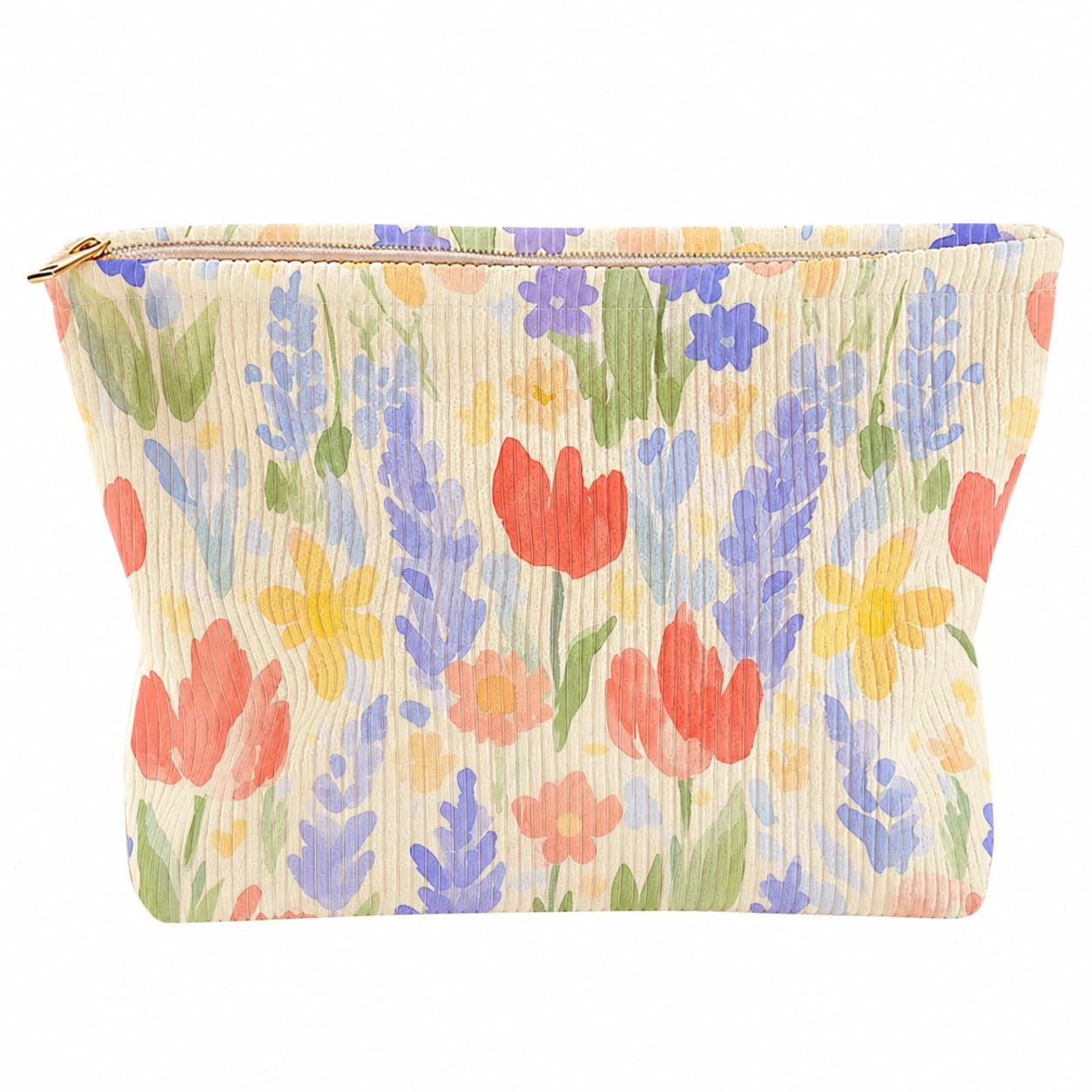 Korean-style Healing Seaside Pattern Makeup Bag Large Capacity Zipper Storage Bag Temu Cross-border Wholesale