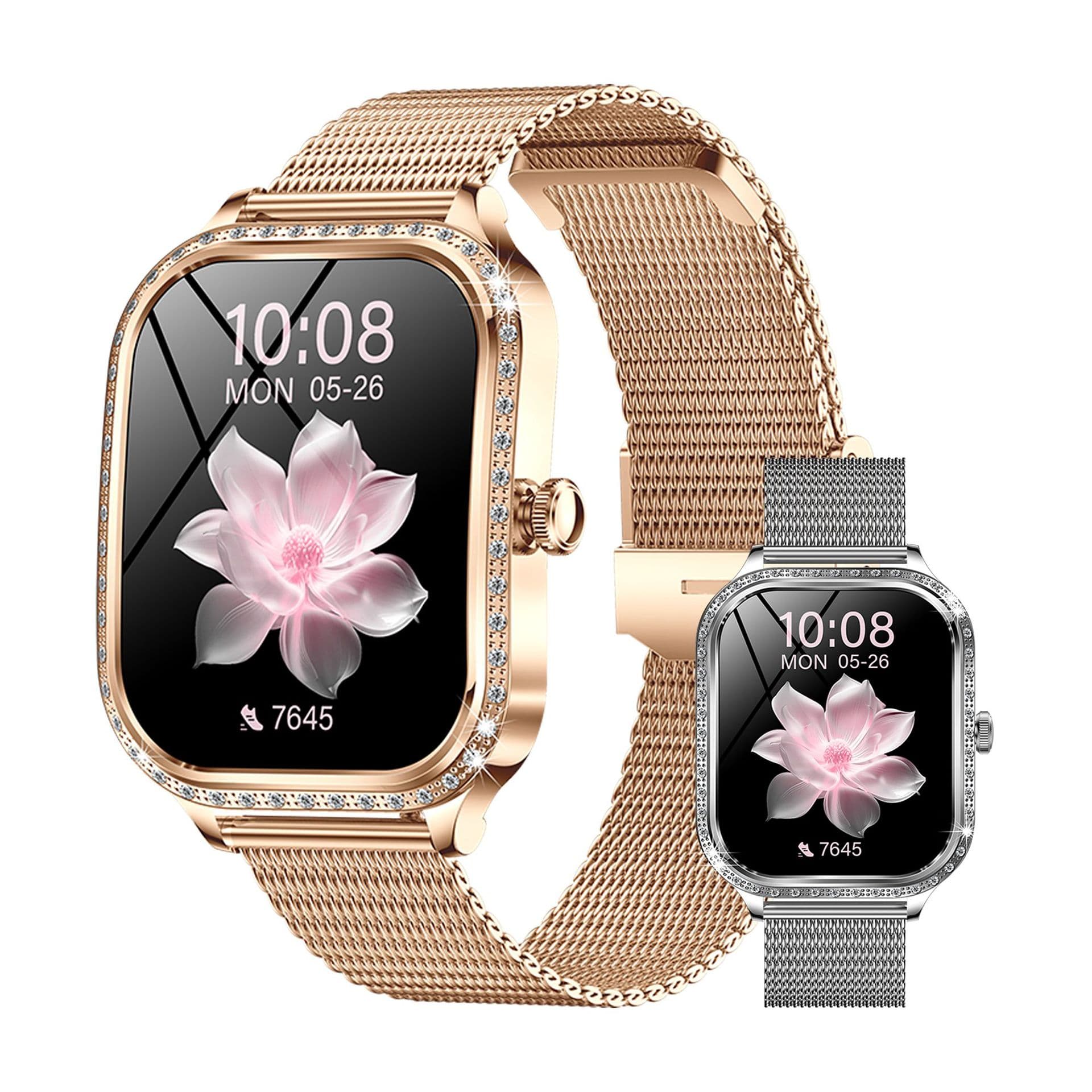Smart watch Bluetooth call exercise heart rate waterproof female menstrual cycle MK88 curved screen lightweight long battery life