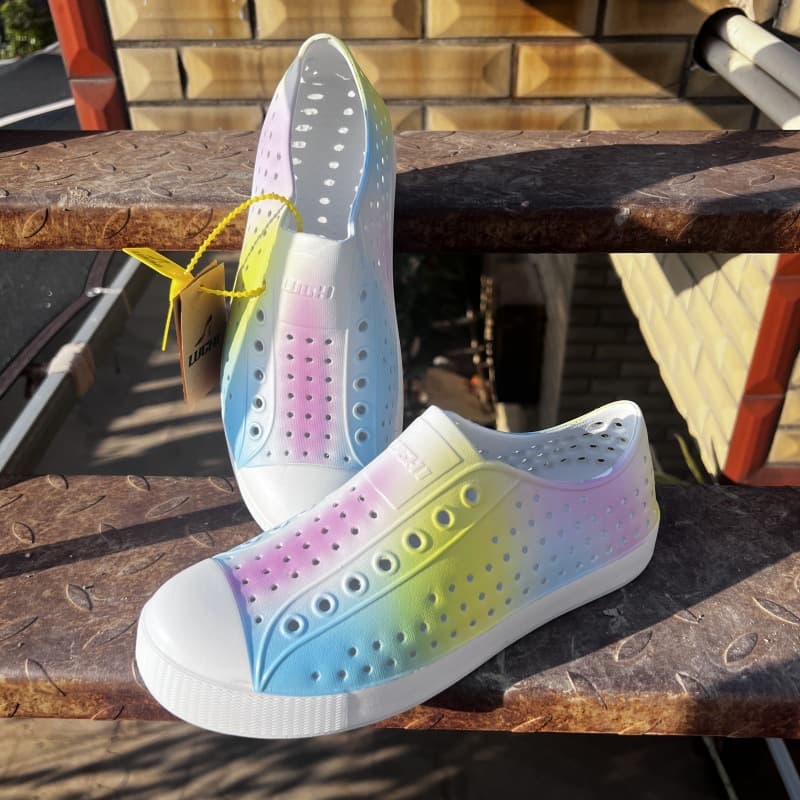 Summer LUCHI Clogs Couples Graffiti Unisex Casual Closed-Toe Water Outdoor Beach Breathable Sandals