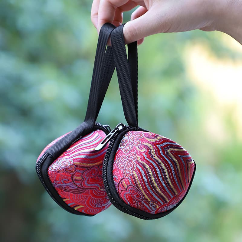 Retro small cloth bag mini master cup storage bag cup bag tea cup bag capsule bag bag cloth bag gift toy