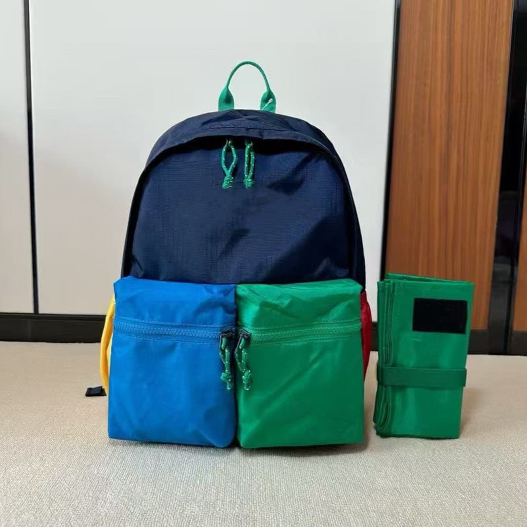 Kids Backpack, Small and Large Sizes, Casual Outdoor Storage Backpack, Color-Blocked Multifunctional Student Backpack, High Quality
