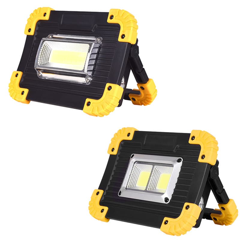 LED portable rechargeable floodlight, outdoor emergency power display, portable engineering lighting floodlight.