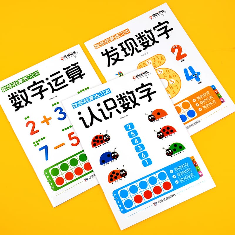 Young and Young Connection Number Sense Enlightenment Math Exercise Book: One Day Practice for Kindergarten Digital Operations and Number Recognition