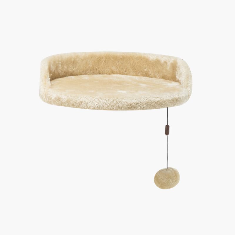 Cat Bed Accessories Cat Tree Tray Top Nest Balcony Semi-Enclosed Full Wrap Edge with Cat Ball