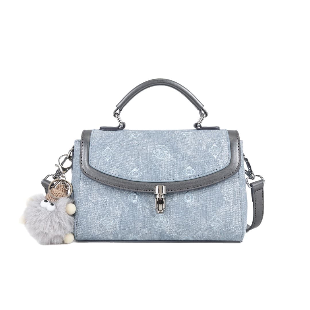 [Direct supply] Denim blue bag, versatile messenger bag for daily travel in spring and summer, single shoulder and crossbody 23278