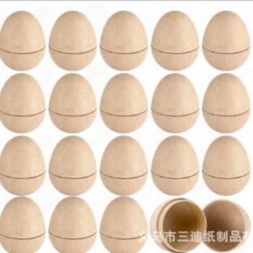 Ready-to-Ship Biodegradable Easter, Halloween, Christmas Pulp DIY Children's Eggs, Multiple Sizes for Festive Use