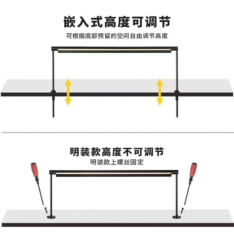 LED showcase door-type light, display cabinet vertical pole spotlight, museum glass counter light, jewelry display gantry character light