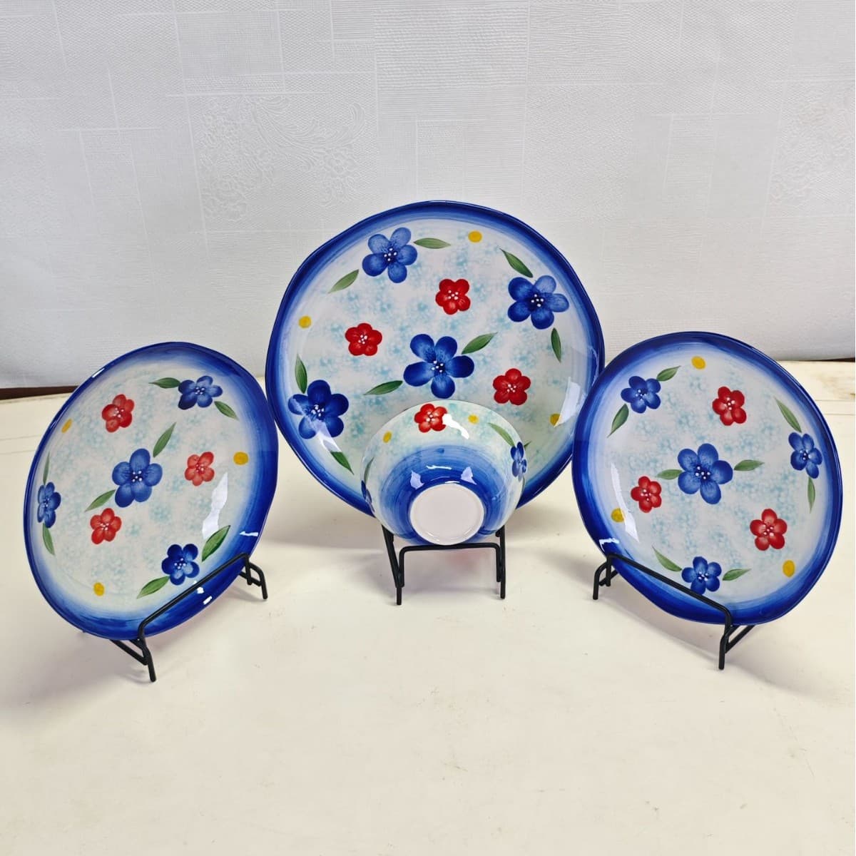 Wholesale Japanese Country Style Ceramic Rice Bowl Condiment Dish Plate Kiln Transformation High Aesthetic Chaozhou Tableware Set