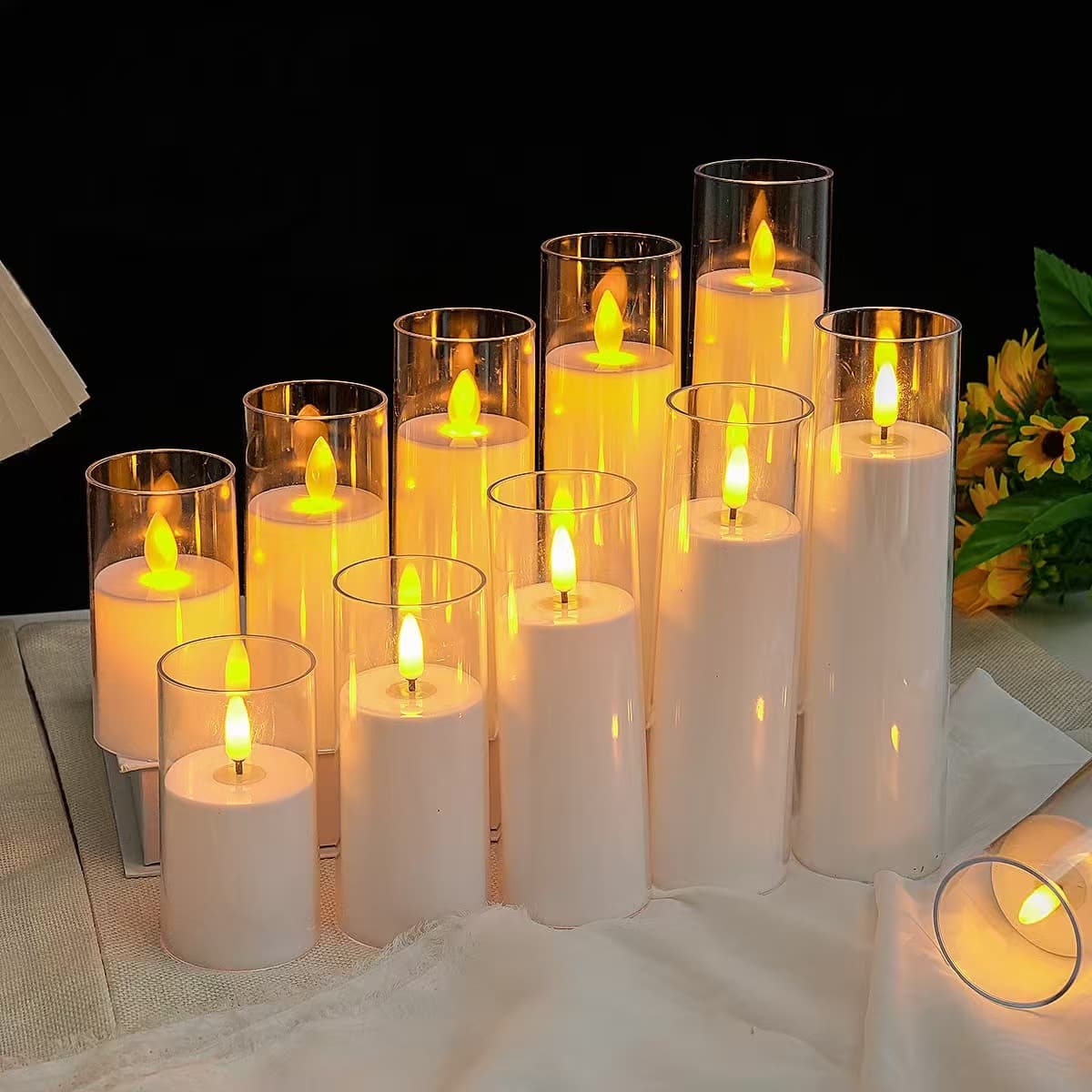 Wholesale LED Electronic Candles for Festivals, Parties, and Birthday Ambiance Decoration