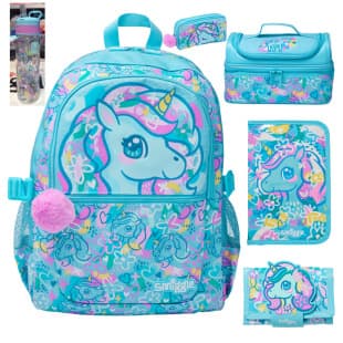Australia Smiggle Backpack Primary and Secondary School Student Grades 1-6 Student Backpack Large Size Pressure Relief Spine Protection Casual Backpack