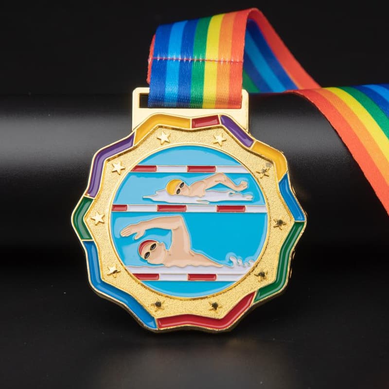 Swimming medal production metal children's hanging tag student sports meeting marathon college student marathon medal medal