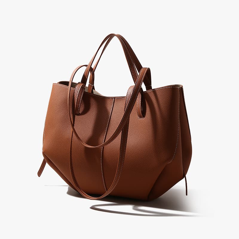 Genuine Leather Women's Bag Large Capacity 2026 New Style Soft Leather Shoulder Bag Korean Versatile Tote Bag Fashion Handbag