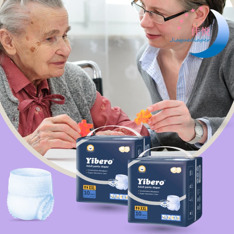 Yibero Adult Pants Diapers High Absorbency Adult Pull-Up Diapers Dry Elderly Incontinence Underwear