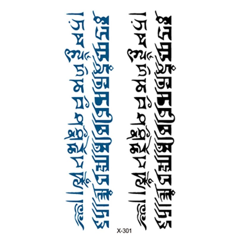 Fresh Text Letter Tattoo Sticker Fashion English Alphabet Tattoo Waterproof Tattoo Sticker