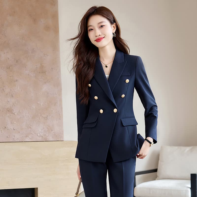 Gray Suit Set Women 2026 New Autumn Winter Business Workwear Casual Blazer Jacket