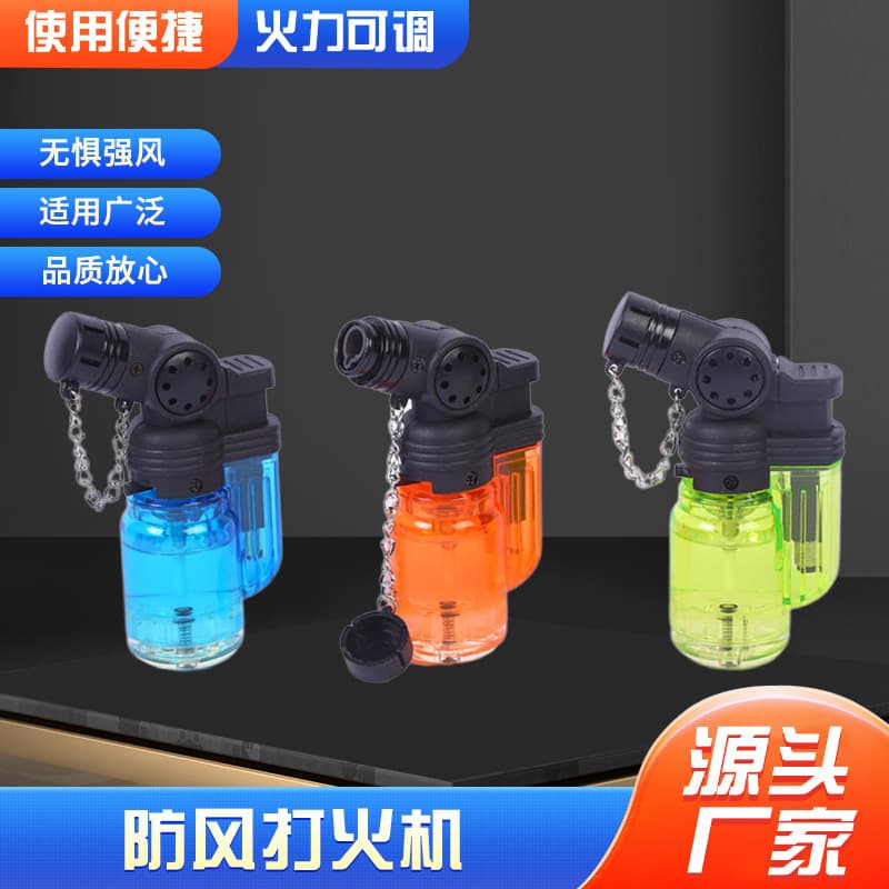 Creative Lighter for Cigarettes, Incense, Moxibustion Flame Gun, Adjustable Electronic Windproof Lighter Smoking Set