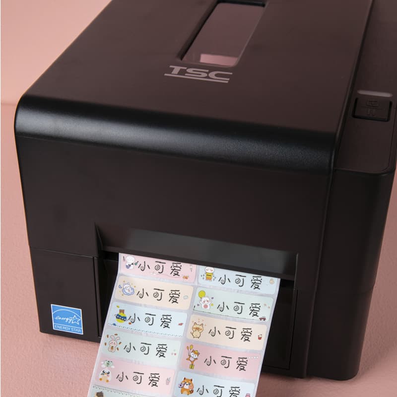 Machine Name Sticker Carbon Tape Waterproof Reel Adhesive Label Paper Cartoon Cute Student Name Class Classification Sticker