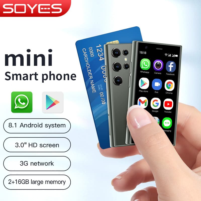 Cross-Border Hot-Selling S23Pro Mini Smart Phone 3.0 Screen 3g Network Android Google Store Soye