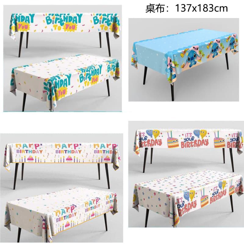 Birthday Tablecloth Licensed Birthday Party Mickey Minnie Mermaid Princess Cartoon Tablecloth Kids Party Decoration