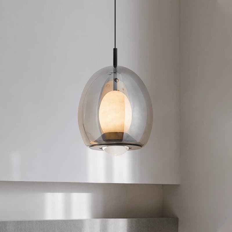 Spanish Marble New Minimalist Nordic Bedroom Bedside Pendant Light Light Luxury Personalized Bar Restaurant Lamp Creative Design