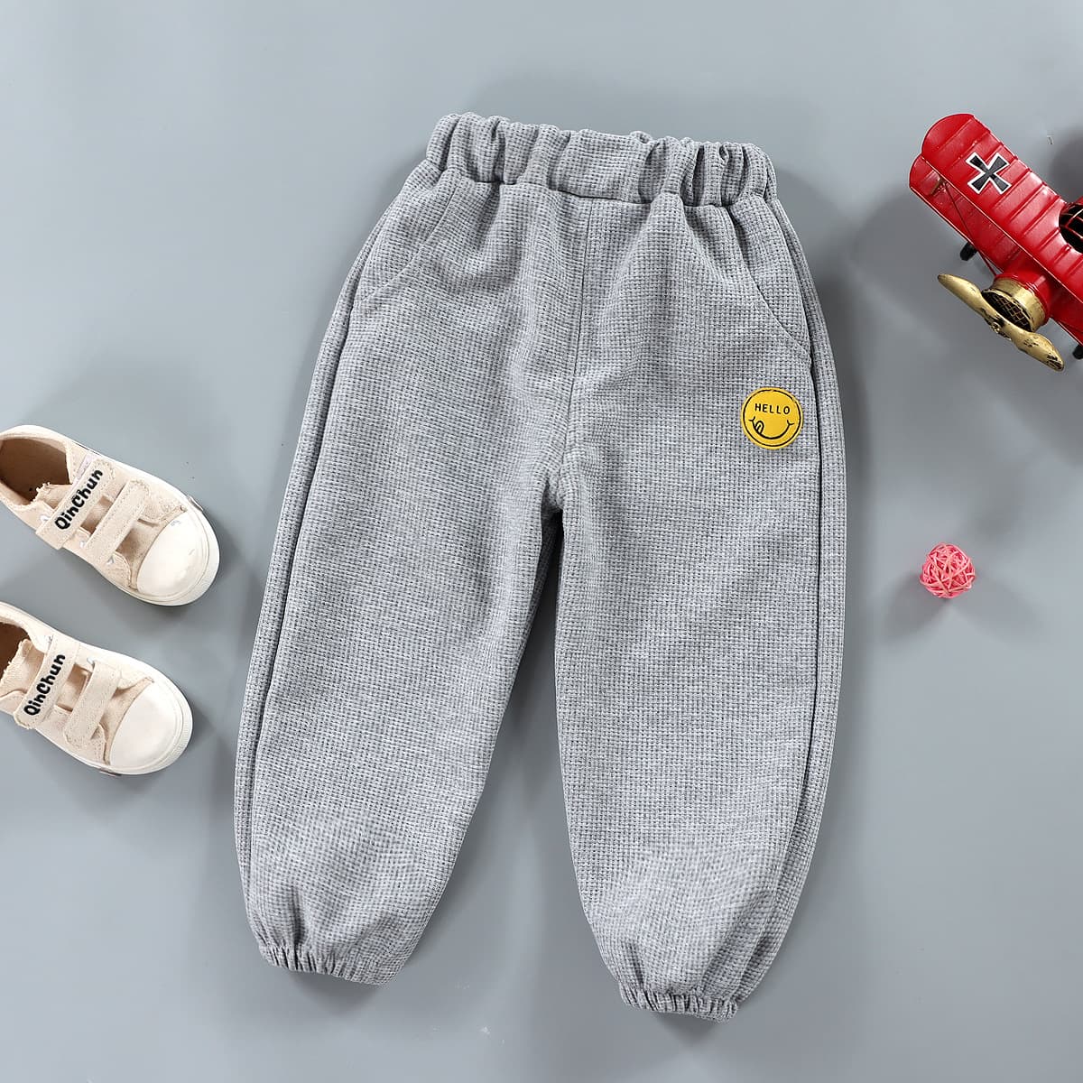 New Spring/Autumn Children's Cuffed Sweatpants Baby Outerwear Fashion Long Pants Boys Girls Casual Sports Pants Wholesale
