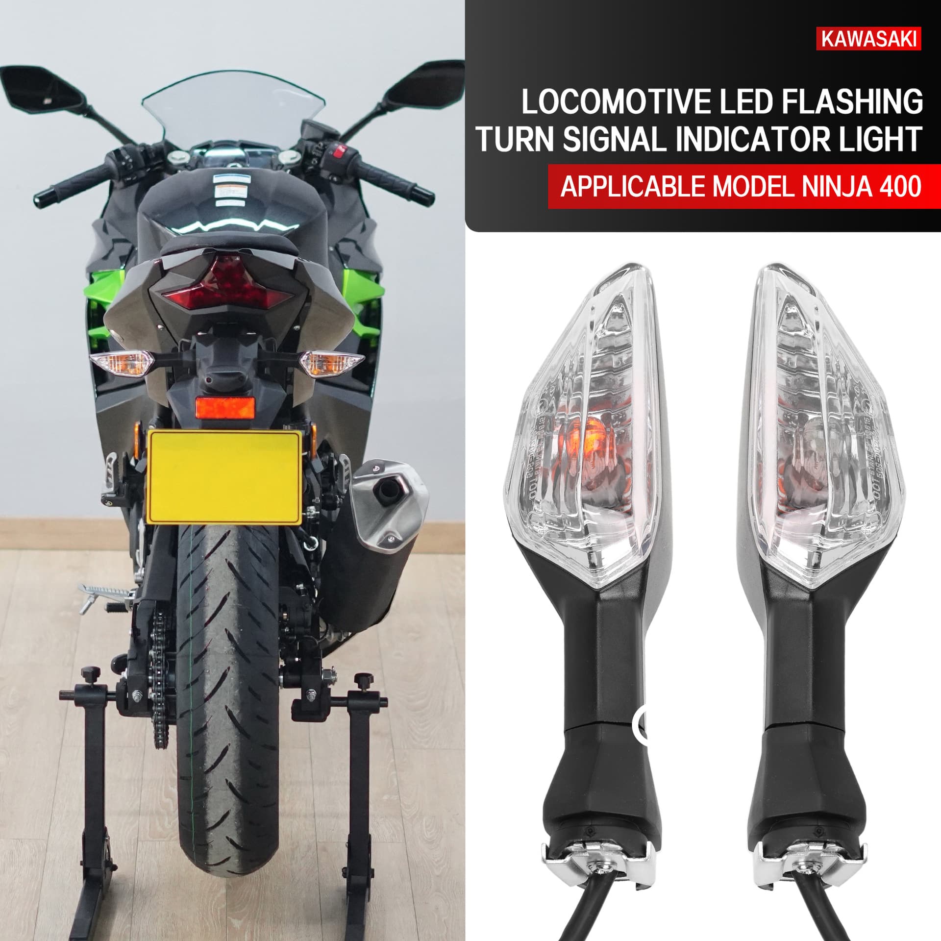 Motorcycle Turn Signals for Kawasaki Z900 800 NINJA300 Ninja 400 Z400 Modified Turn Signals
