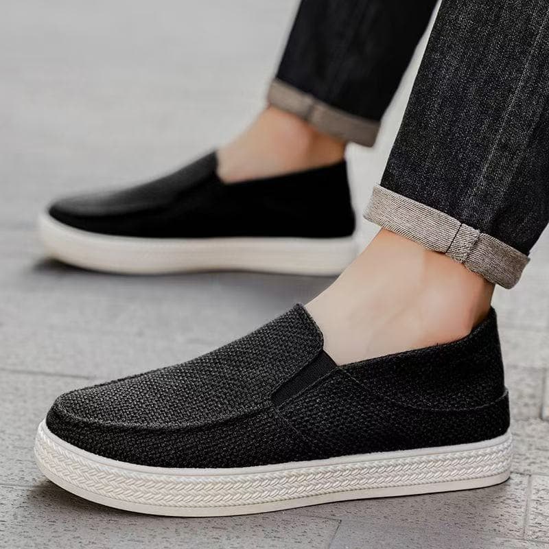 Shoes Men's Shoes Solid Color Canvas Shoes Casual Cloth Shoes Fashionable Simple Lazy Shoes Soft Sole Comfortable Men's Summer Shoes
