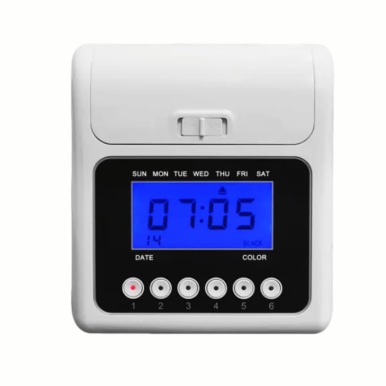 Cross-border Trade 158P Electronic English Attendance Punch Machine Microcomputer Card/Insert Printing