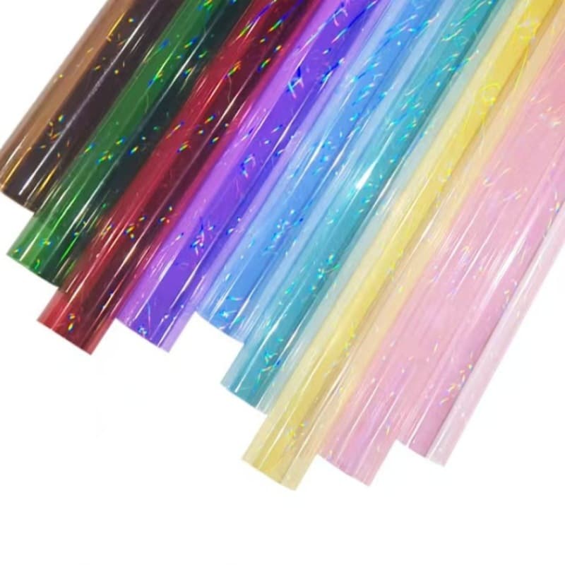 LUCIA Luxiya Flower Wrapping Paper Colorful Laser Paper Bouquet Wrapping Supplies LF160559